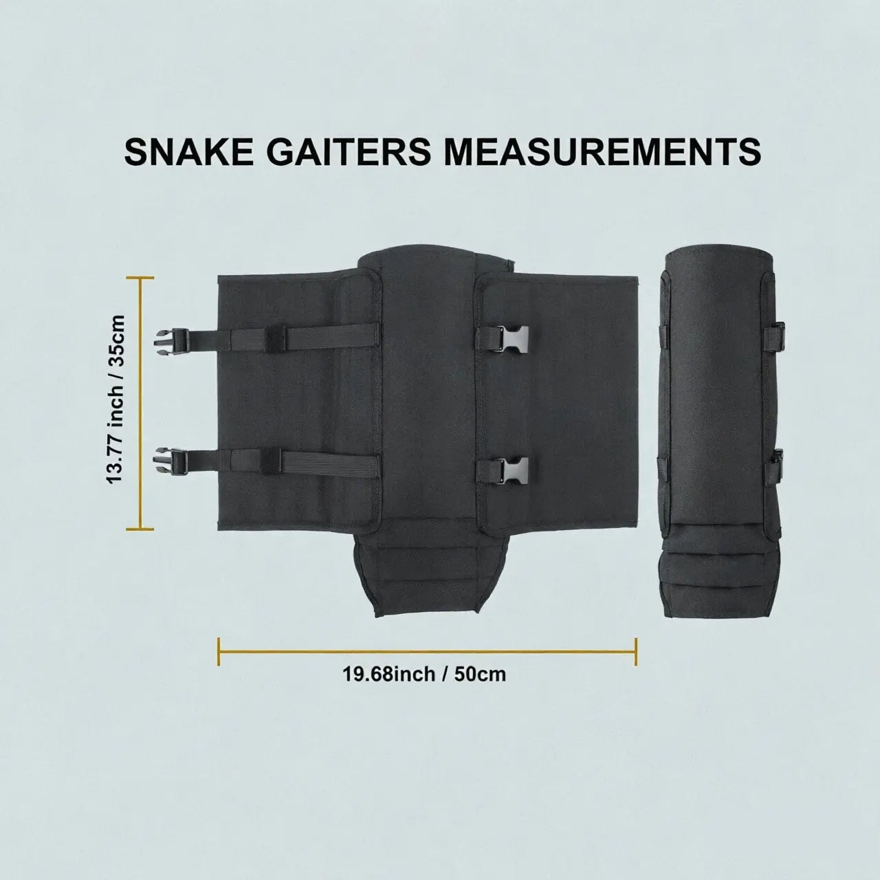 Snake-Resistant Leg Gaiters Pair for Hunting Hiking and Outdoor Protection