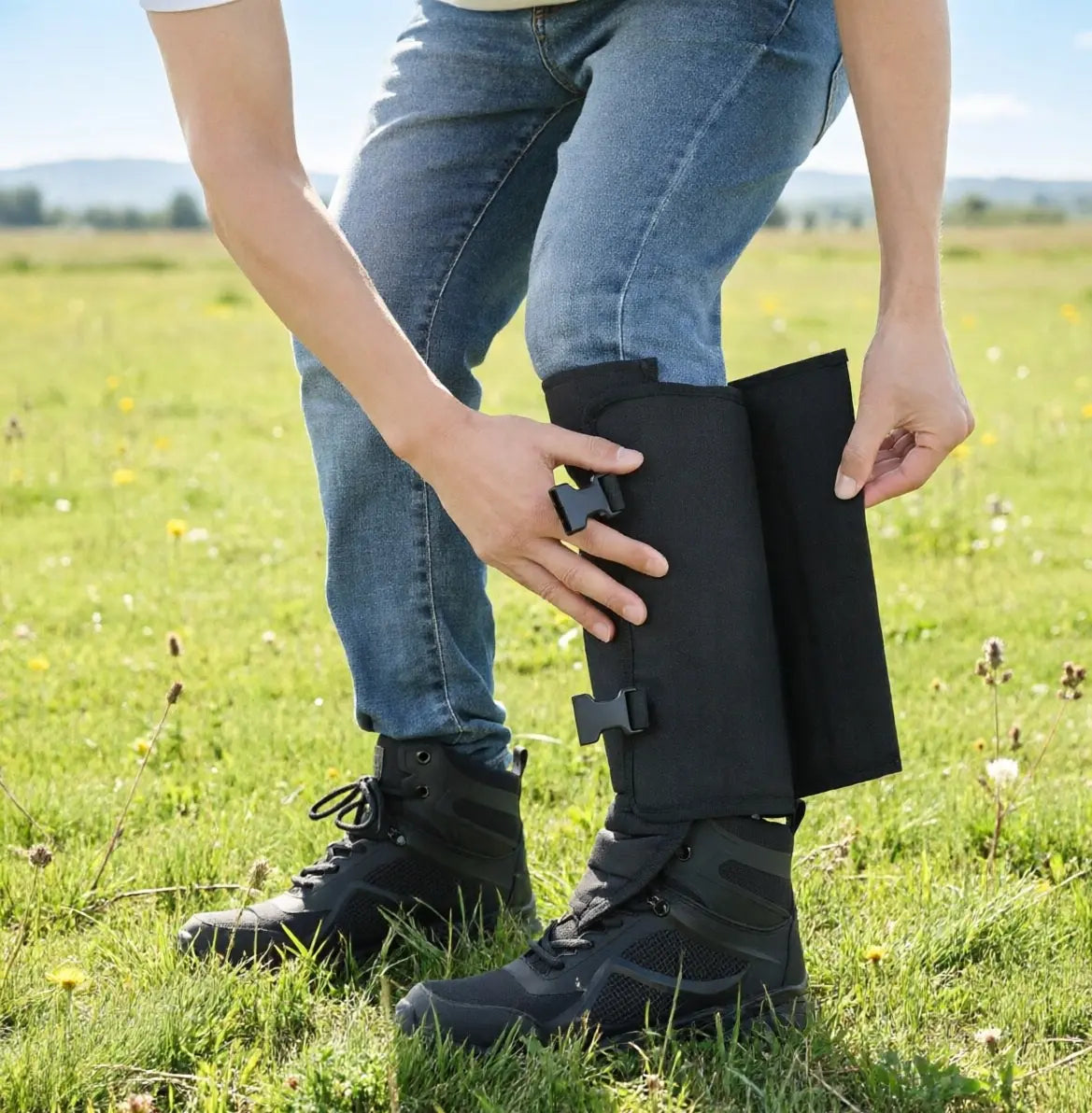 Snake-Resistant Leg Gaiters Pair for Hunting Hiking and Outdoor Protection