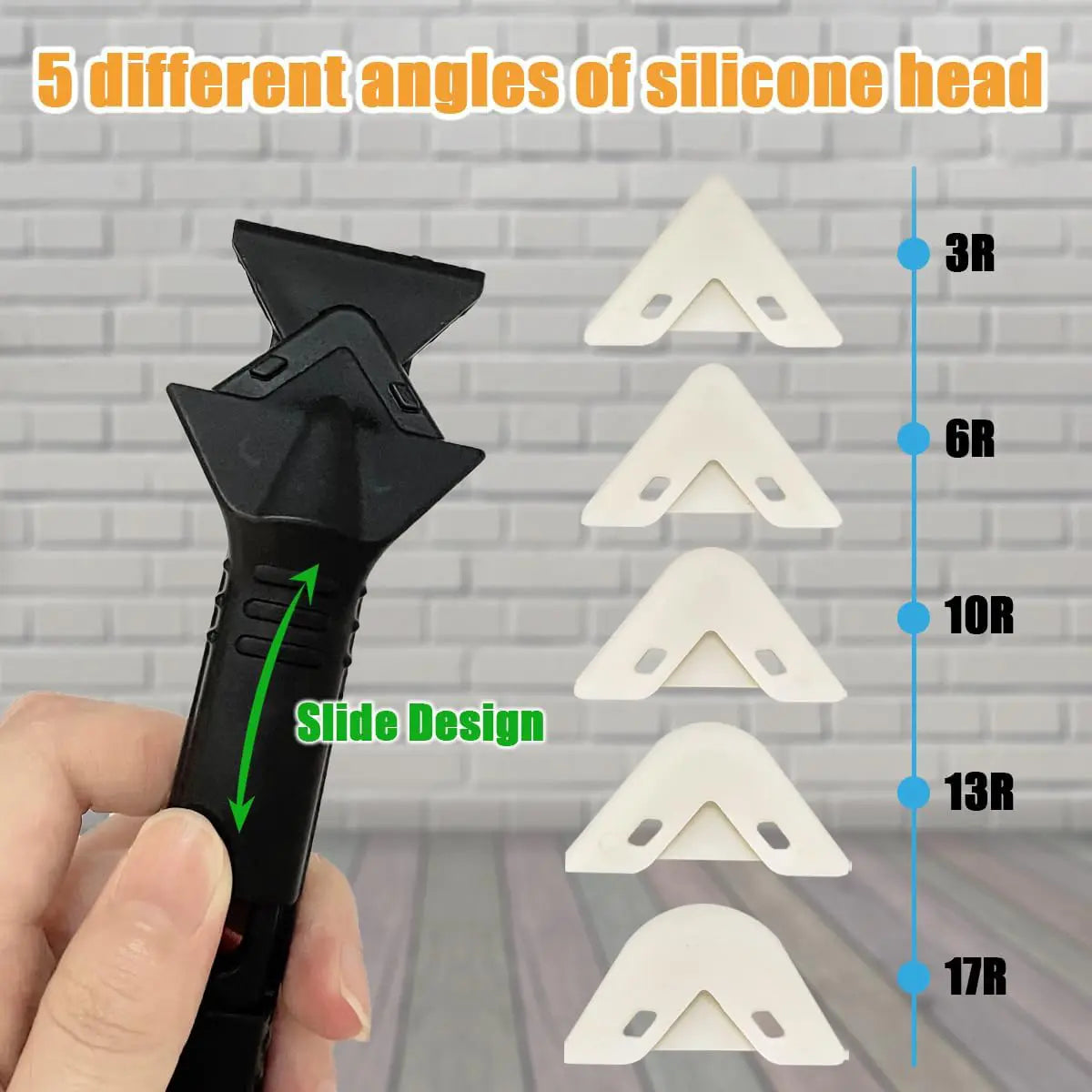 3-in-1 Silicone Caulking Tool Set for Sealant Finishing and Removal