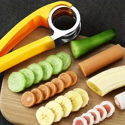 4 pcs Stainless Steel Banana and Cucumber Slicer Set