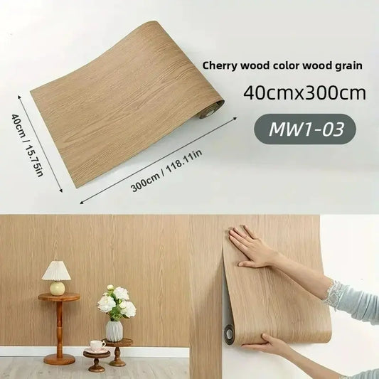 Wood Grain Peel and Stick Contact Paper Roll for Cabinets and Countertops