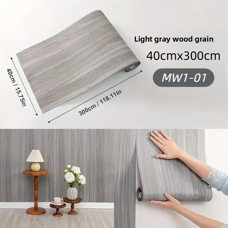Wood Grain Peel and Stick Contact Paper Roll for Cabinets and Countertops