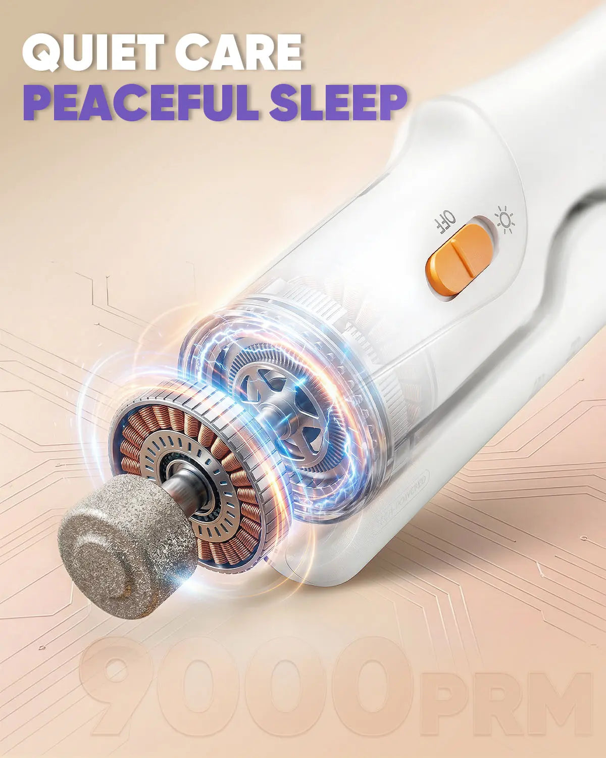 2-in-1 Rechargeable Pet Nail Clipper and Grinder with LED Light