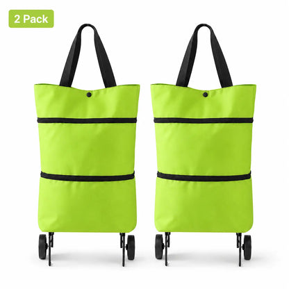 Foldable Shopping Trolley Bag with Wheels