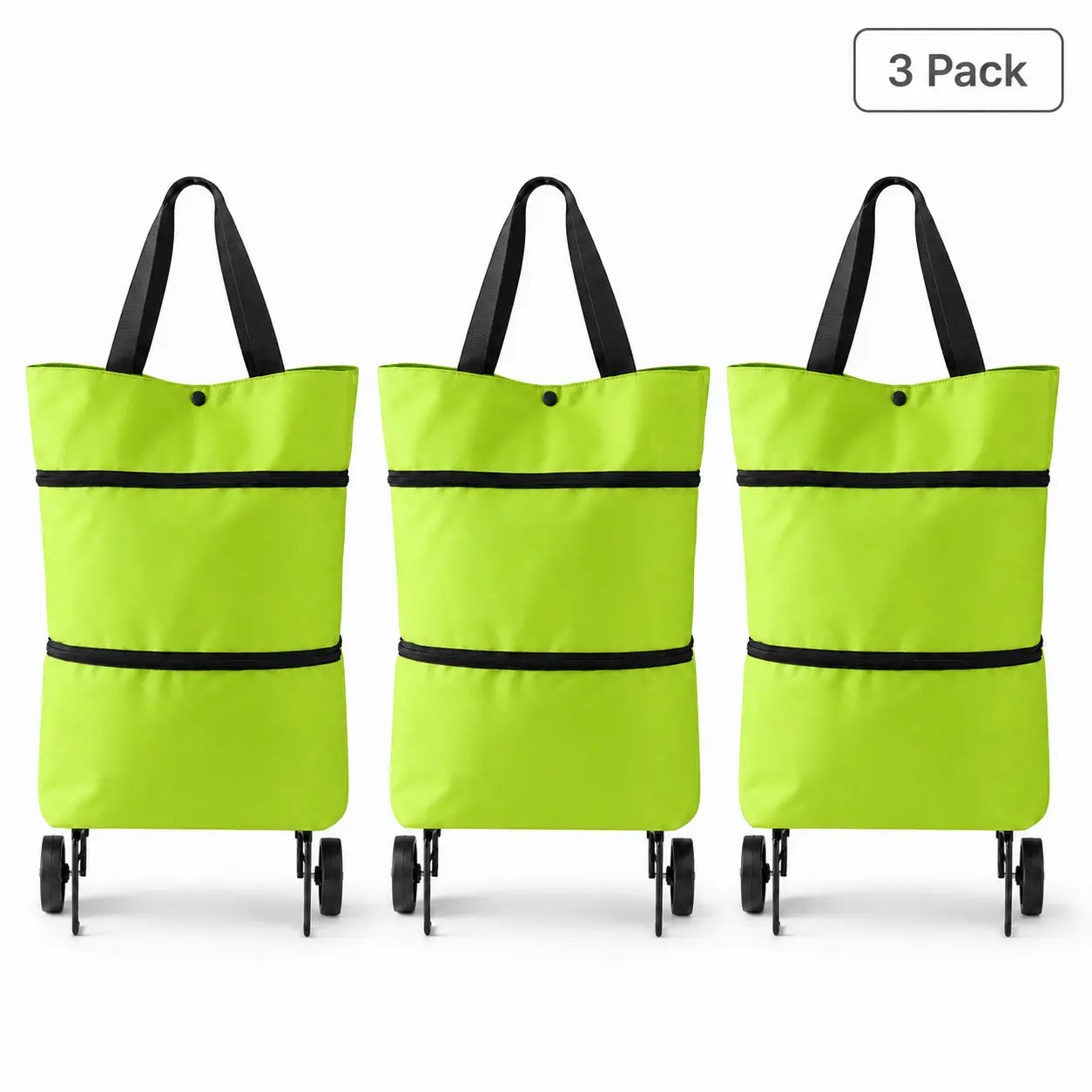 Foldable Shopping Trolley Bag with Wheels