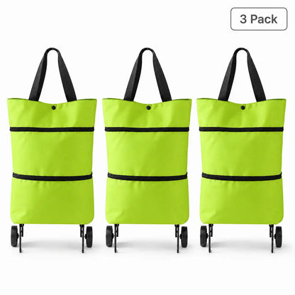 Foldable Shopping Trolley Bag with Wheels