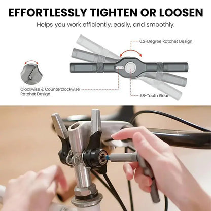 Magnetic Screwdriver Bit Set with T-Shaped Ratchet Handle