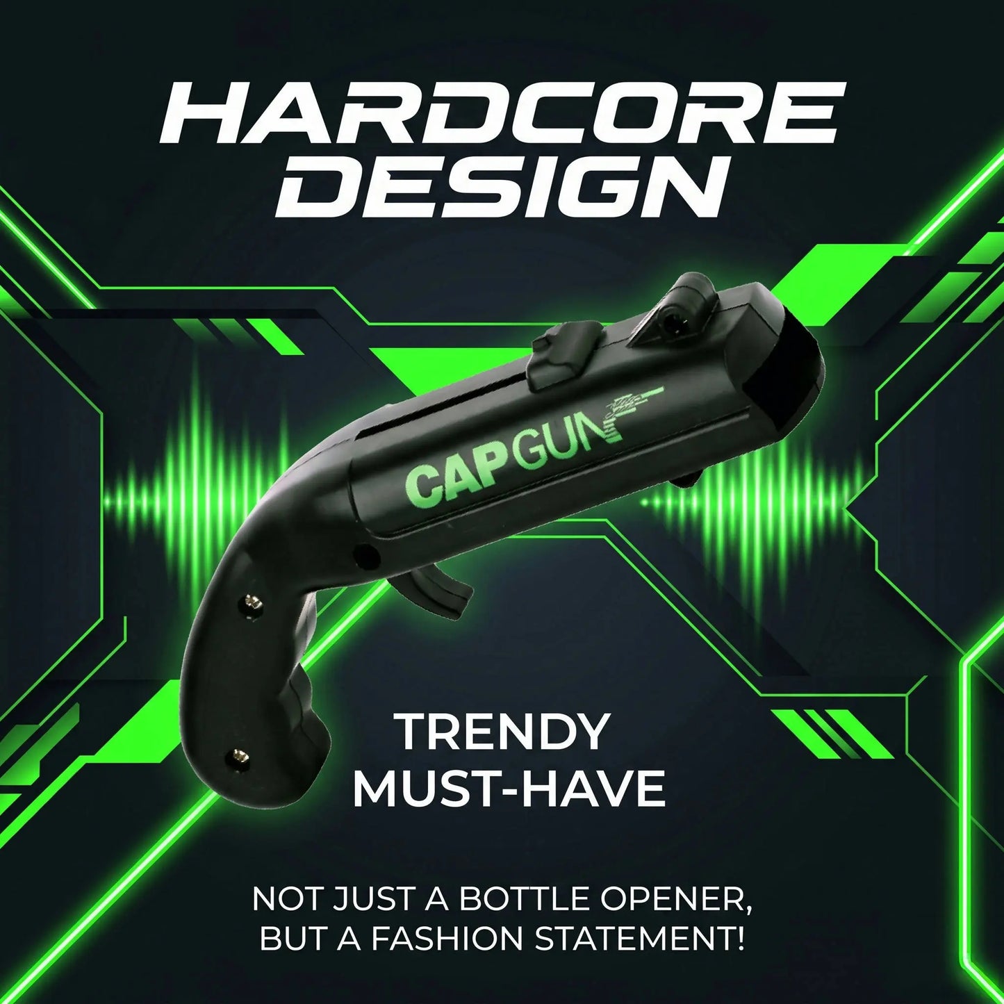 Bottle Cap Opener with Fun Cap Launcher