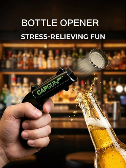 Bottle Cap Opener with Fun Cap Launcher