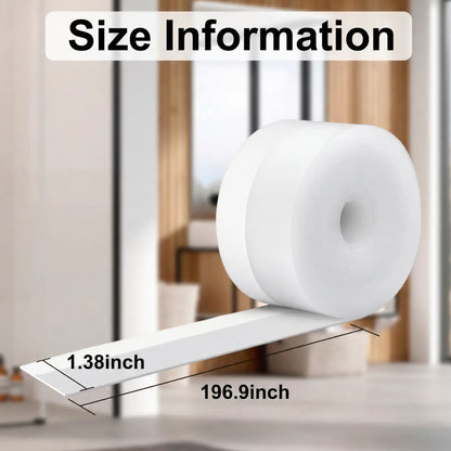 Self-Adhesive Door Weather Seal Strip, 16.4 ft