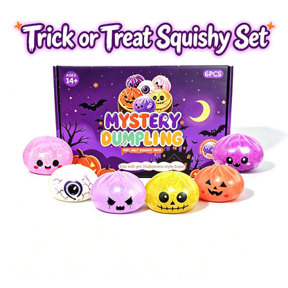 Mystery Halloween Dumpling Squishy Toy, Random Style