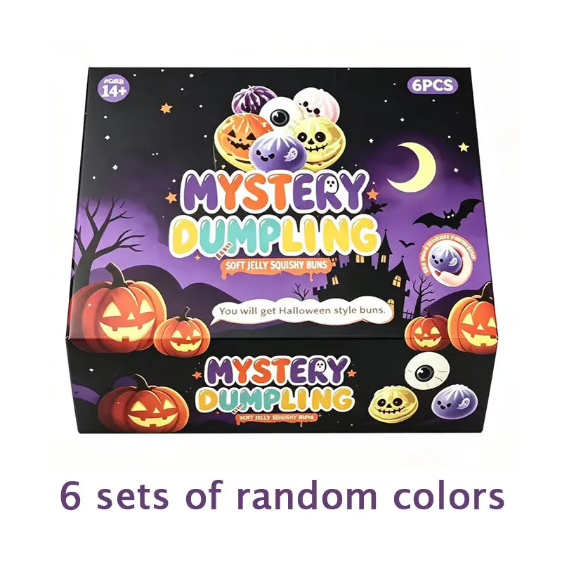 Mystery Halloween Dumpling Squishy Toy, Random Style