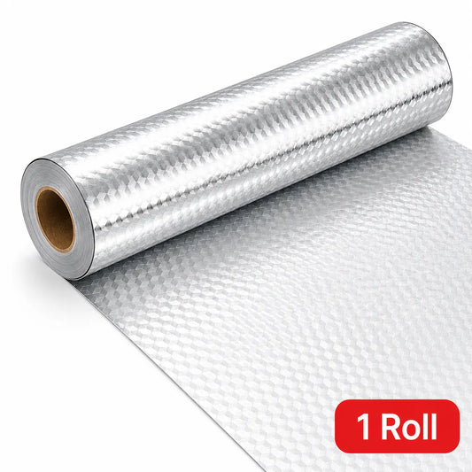 Self-Adhesive Aluminum Foil Backsplash Wallpaper, 15.7 x 118 Inch