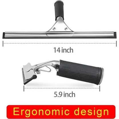 14-Inch Glass Squeegee for Windows, Shower Doors and Car Glass