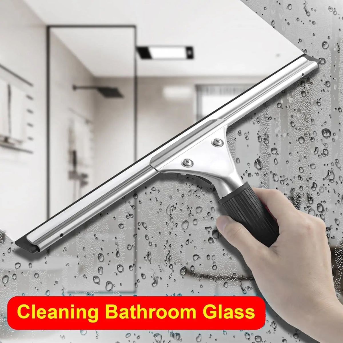 14-Inch Glass Squeegee for Windows, Shower Doors and Car Glass