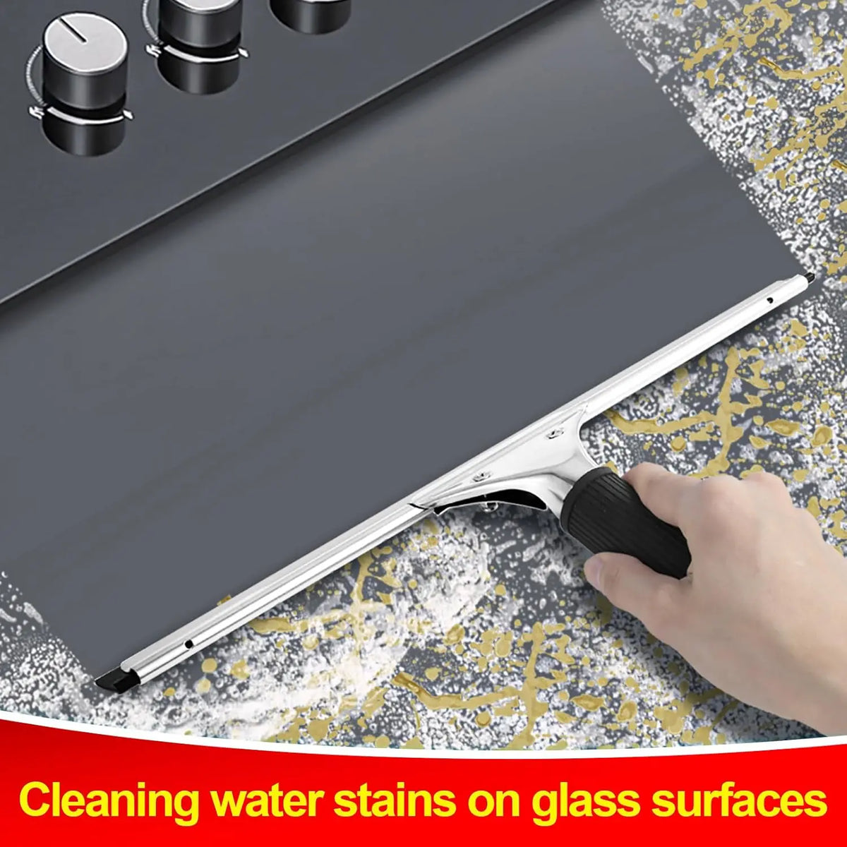 14-Inch Glass Squeegee for Windows, Shower Doors and Car Glass