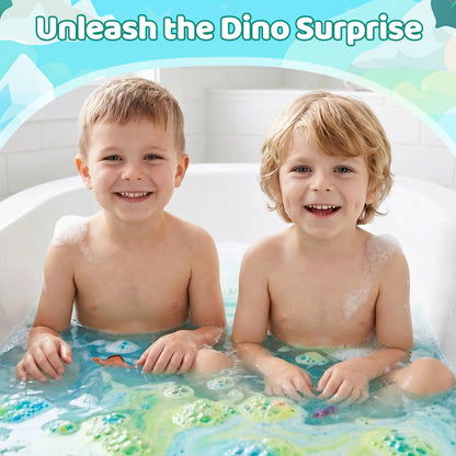 Dinosaur Egg Bath Bomb Gift Set with Surprise Toys for Kids