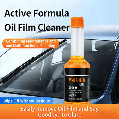 120ml Car Windshield Oil Film Cleaner, Glass Stain and Residue Remover, 1-4 Pcs