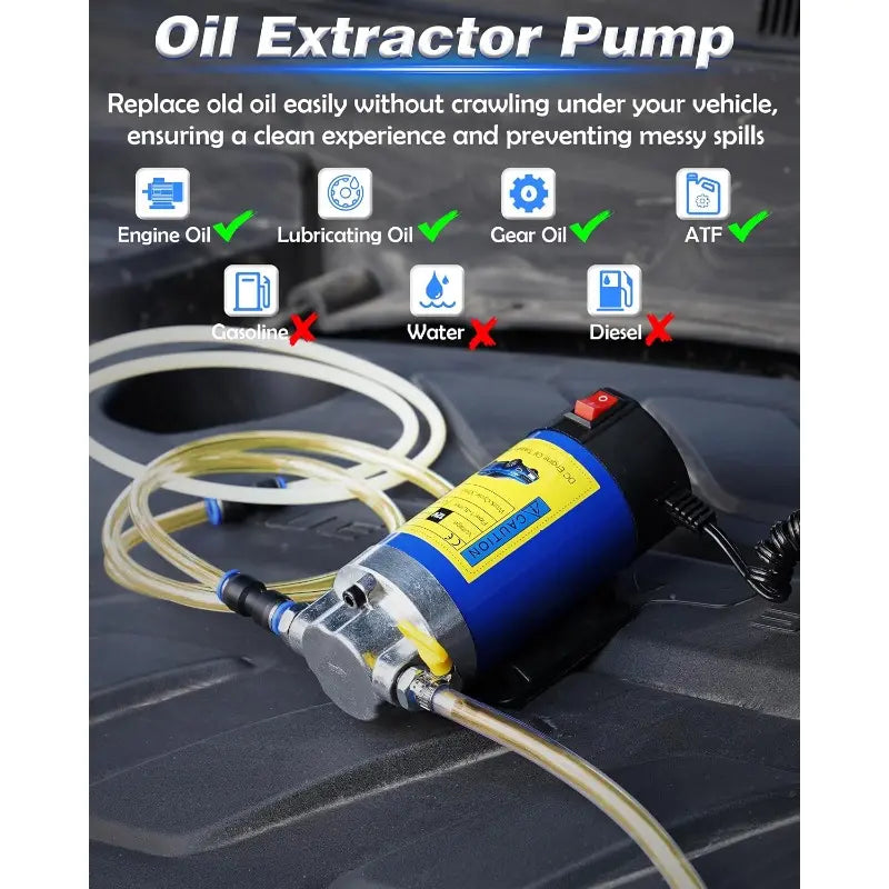 12V/24V 100W Electric Oil Transfer Pump for Cars, Marine and Equipment