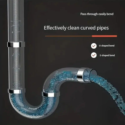 Manual Pipe Drain Cleaning Snake for Toilets and Kitchen Drains