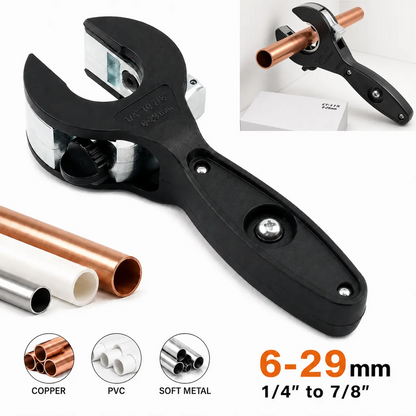 Ratcheting Tubing Cutter for Copper, PVC and Soft Metal Pipes, 6-29mm