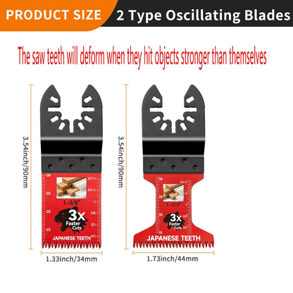 Hojas de sierra oscilantes de acero de alto carbono para herramientas multiusos, 10-50 uds.