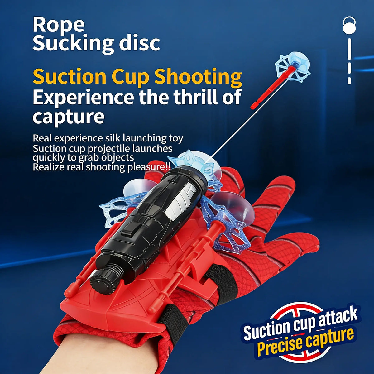 Superhero Wrist Web Launcher Toy Set with Glove and Soft Projectiles