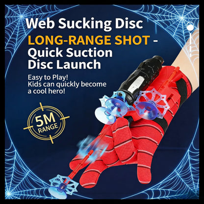 Superhero Wrist Web Launcher Toy Set with Glove and Soft Projectiles