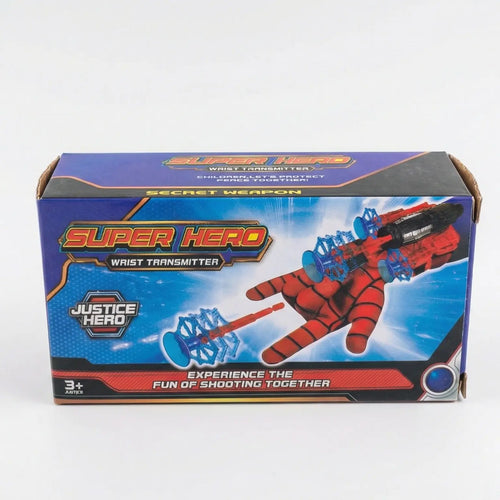 Superhero Wrist Web Launcher Toy Set with Glove and Soft Projectiles