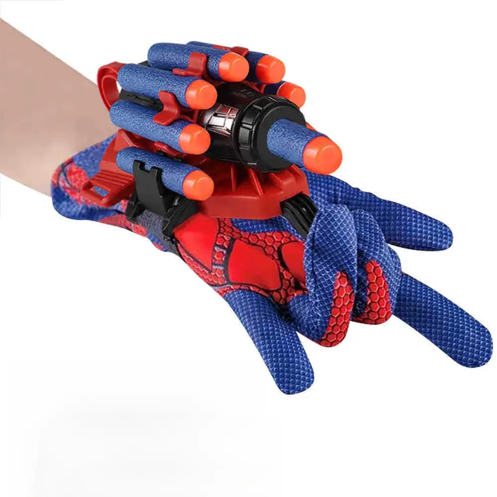 Superhero Wrist Web Launcher Toy Set with Glove and Soft Projectiles