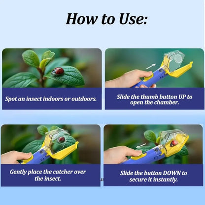 Handheld Bug Catcher for Kids with 6X Magnifier, Humane Insect Viewer