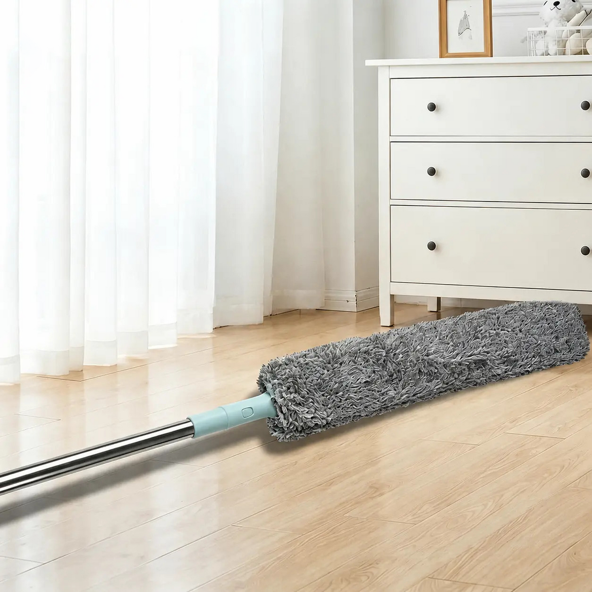 Microfiber Gap Duster with Extendable Handle for Under Beds and Furniture