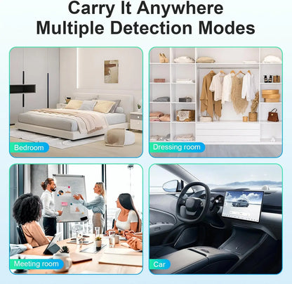 Portable Hidden Camera and Wireless Signal Detector with Magnetic Scan