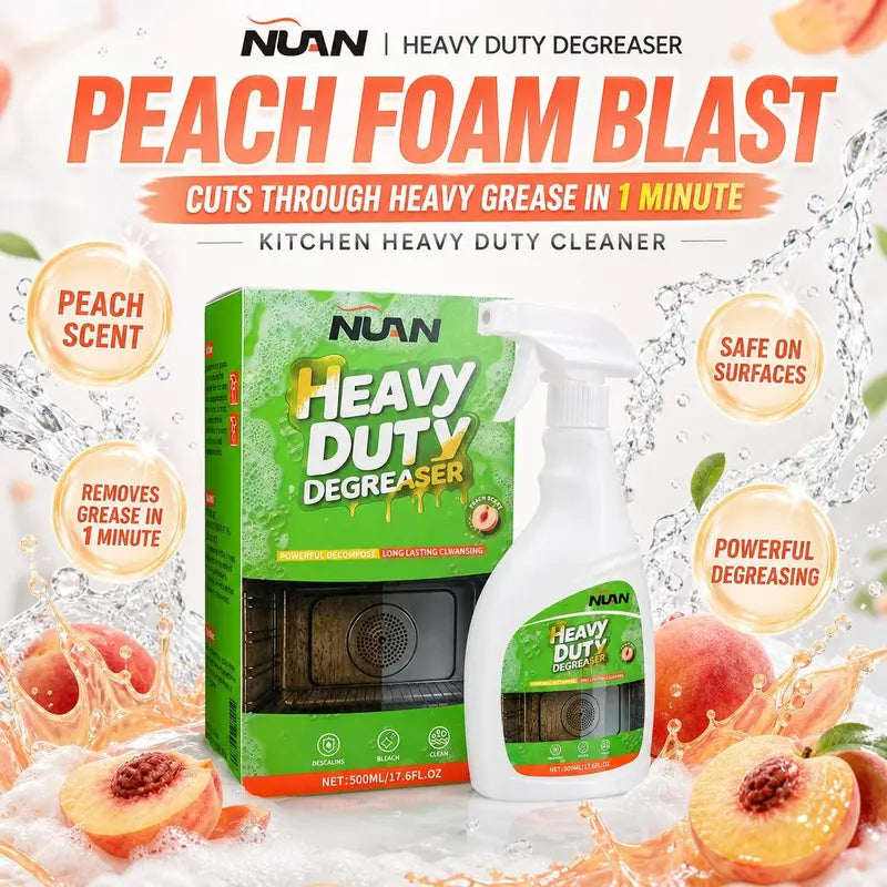 Heavy-Duty Peach Kitchen Degreaser Spray, 500ml