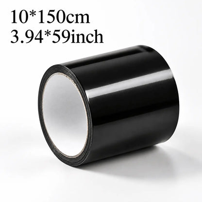 Heavy-Duty Black Waterproof Repair Tape, 4 in x 5 ft