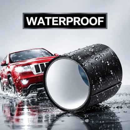 Heavy-Duty Black Waterproof Repair Tape, 4 in x 5 ft