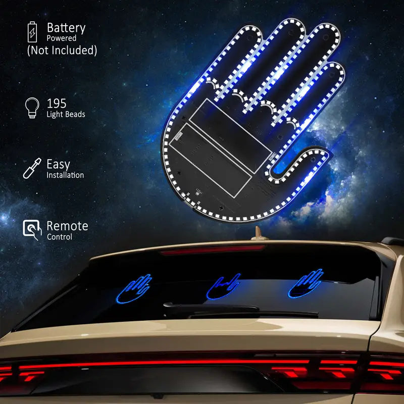 Remote Control LED Car Gesture Light with 3 Hand Signals