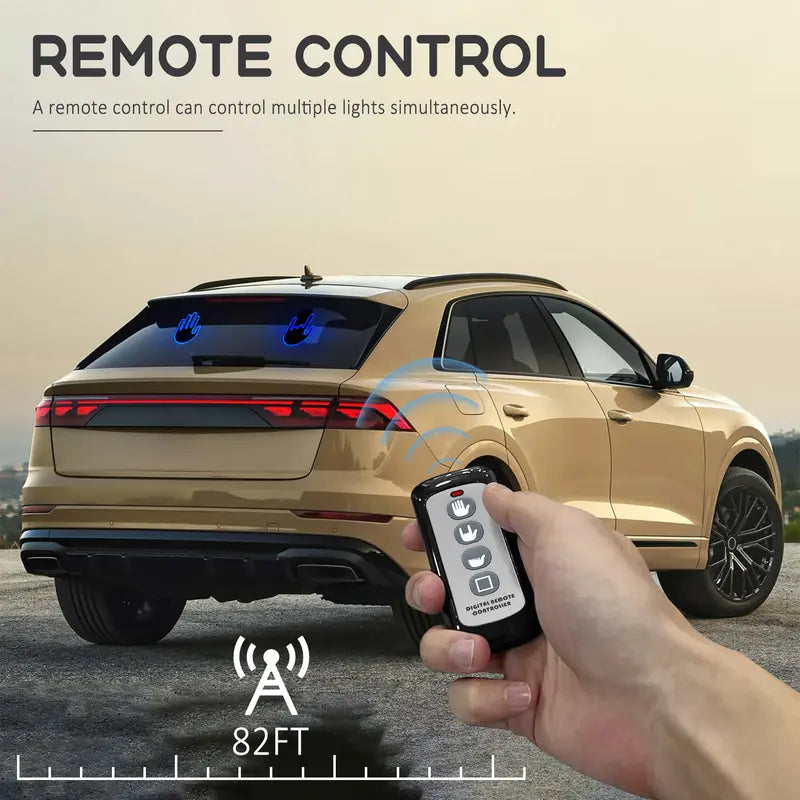 Remote Control LED Car Gesture Light with 3 Hand Signals