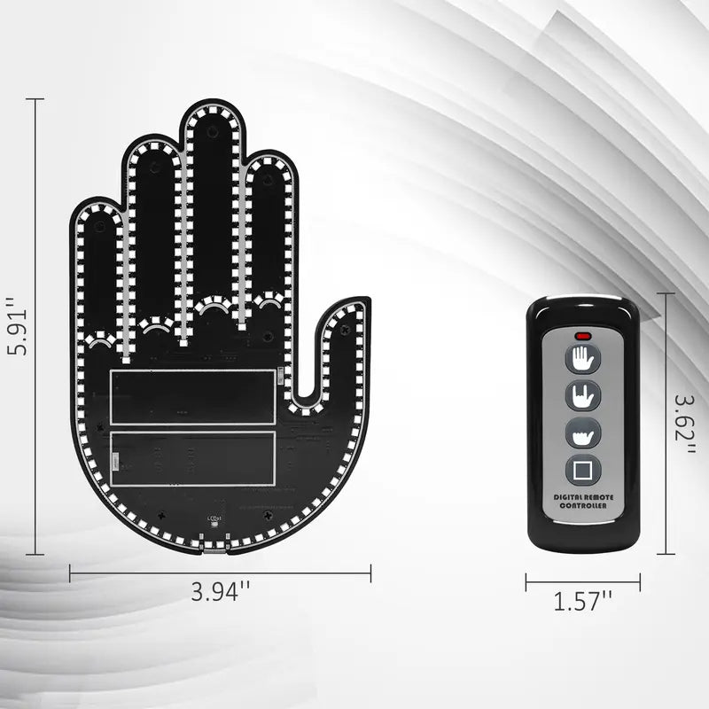 Remote Control LED Car Gesture Light with 3 Hand Signals