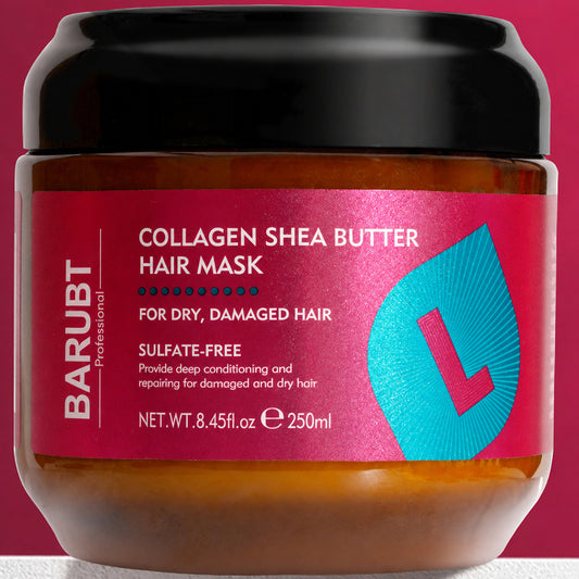 BARUBT Collagen Shea Butter Hair Mask, 250ml / 8.45 fl oz