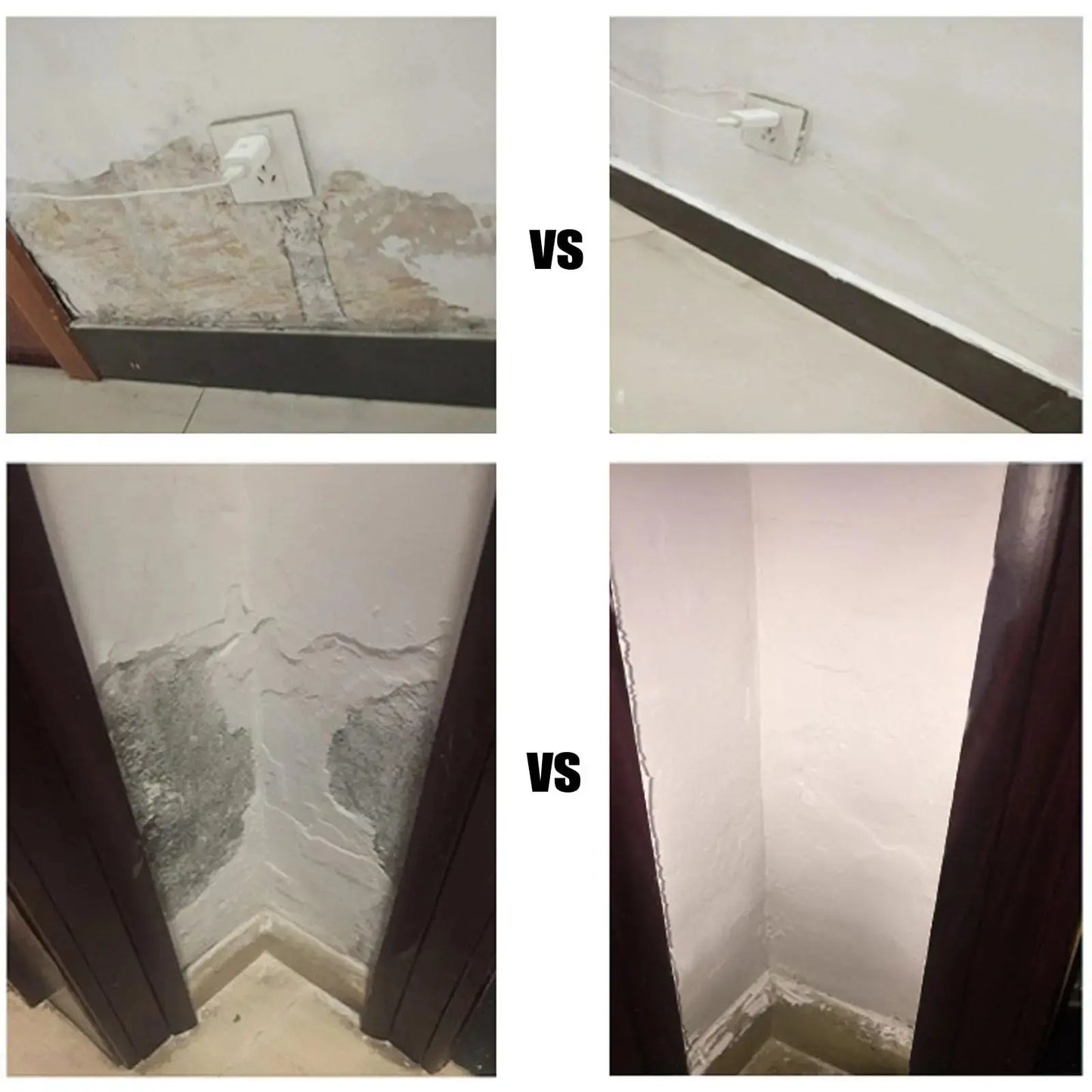 Quick-Drying Drywall Patch Repair Kit - Wall Repair Paste with Scraper & Nozzle
