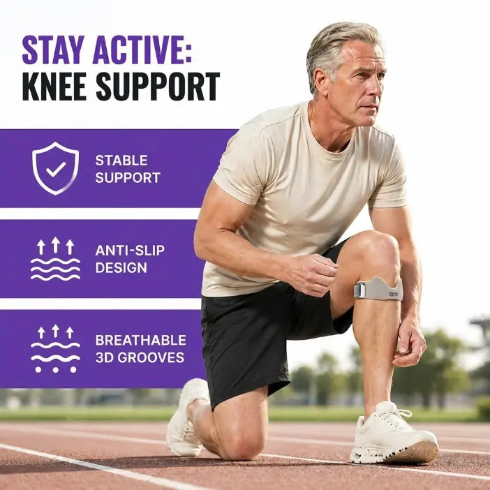 Adjustable Double-Layer Silicone Patellar Knee Strap - Professional Pain Relief Brace