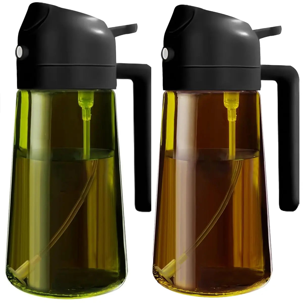 250ml Glass Oil Spray Bottle - High-Pressure Atomizing Mister for Air Fryer & BBQ