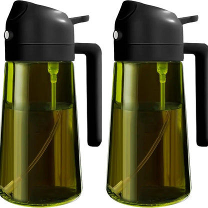 250ml Glass Oil Spray Bottle - High-Pressure Atomizing Mister for Air Fryer & BBQ