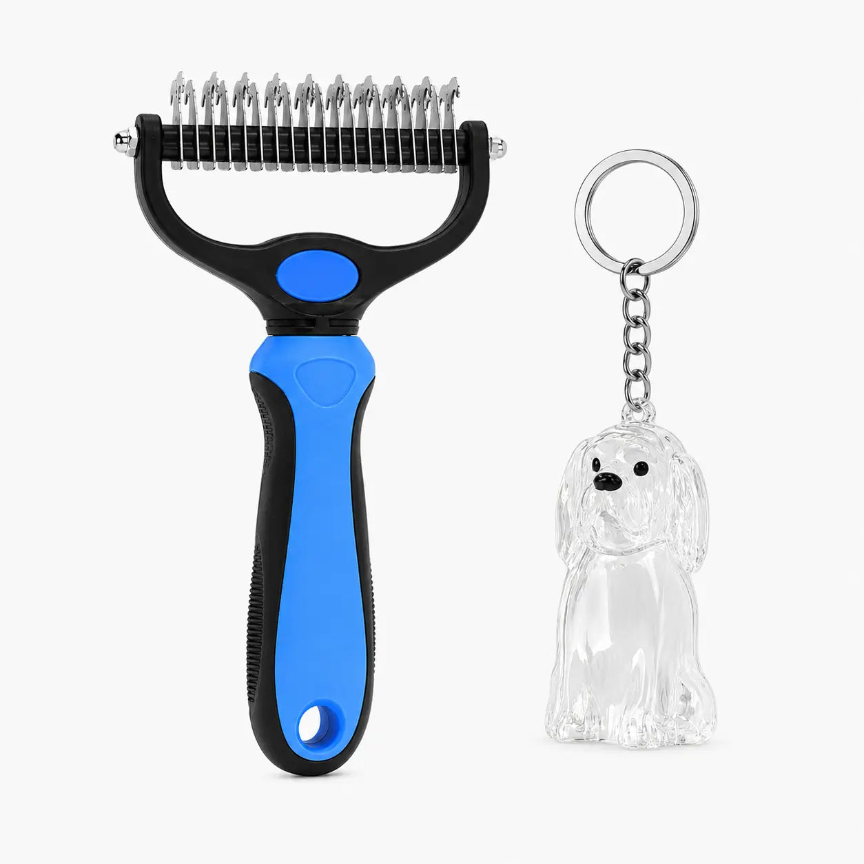 Cat-Eared Self-Cleaning Pet Grooming Brush - 140° Curved Massage Pins for Dogs & Cats